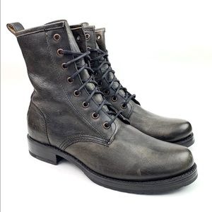 New FRYE Veronica Distressed Combat Boots
